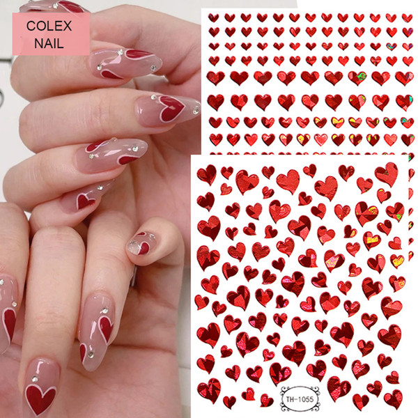 2D ster hart nageldecoratie nagelstickers