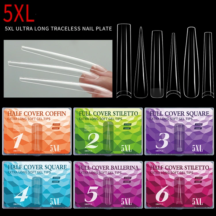 5xl ultra lange nageltips
