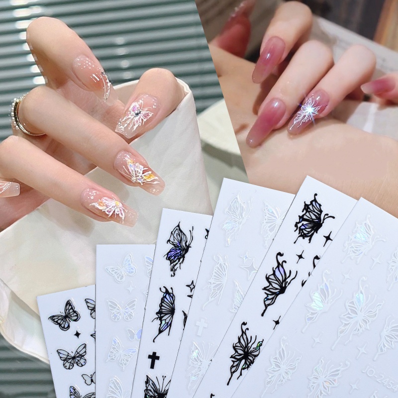Vlinder Nail Art-stickers