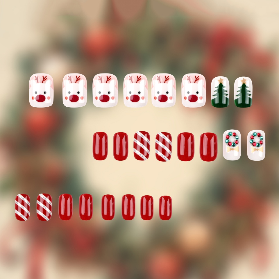 Kerst kunstnagelset