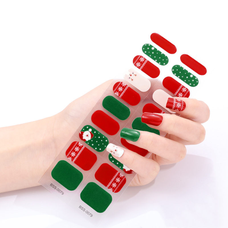 Nagelwraps voor Kerstmis