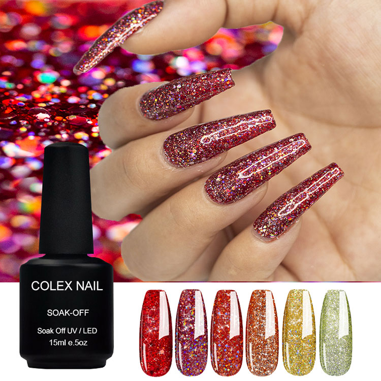 Creatieve multi-colour glittergelgoets