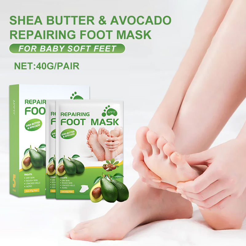 Wegwerp Avocado Vitamine E Voedend Voetschilmasker