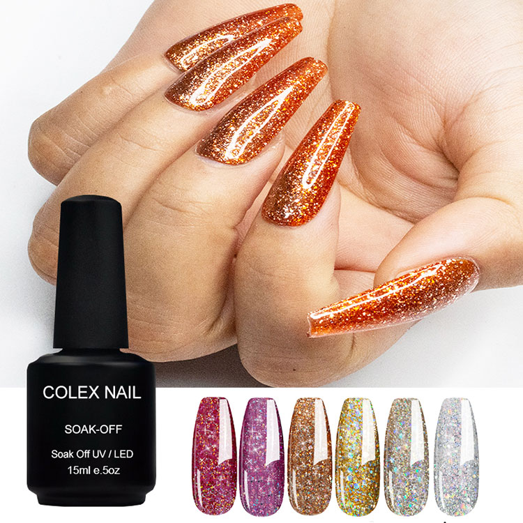 Flash Diamond Colors glitter gel nagellak