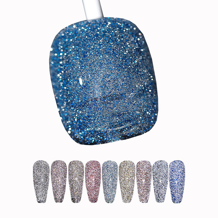 Glitterkleur veranderde Disco -gel Pools