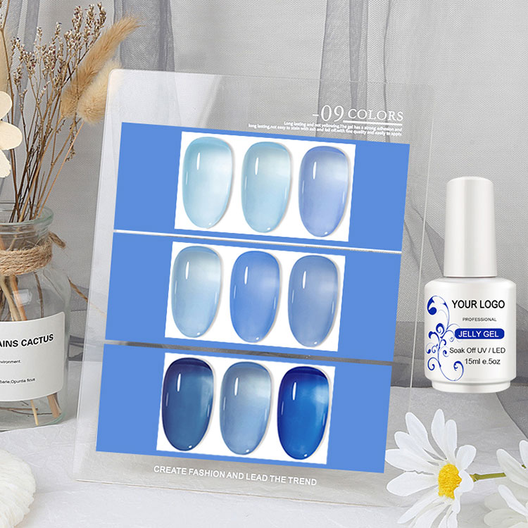 Natuurlijke kleur ijsgelei gel nagel