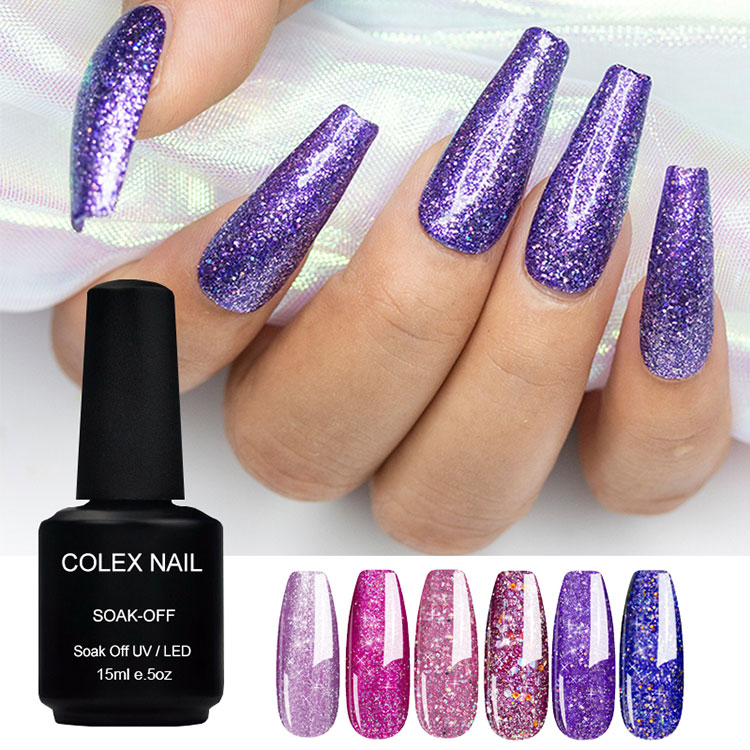Waterdichte langdurige glittergelgoets
